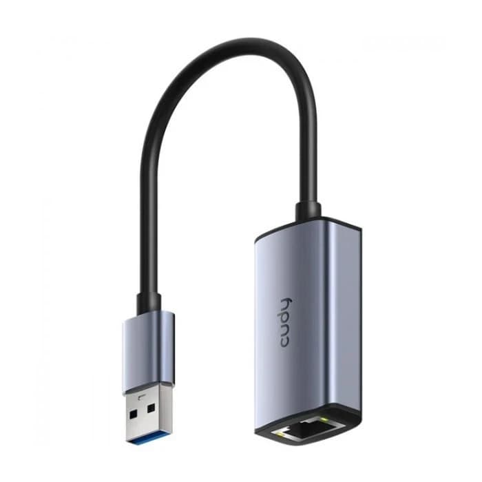 Переходник - сетевой адаптер CUDY UE10A USB-A на RJ45 Gigabit Ethernet, подключение без драйверов, Compatible with Laptop, MacBook, Surface, PC with Windows, XP, Mac/Linux