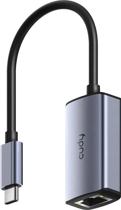 Проводной сетевой адаптер CUDY UE10C USB-C to Gigabit Ethernet, Compatible with Laptop, MacBook, Surface, PC with Windows, XP, Mac/Linux