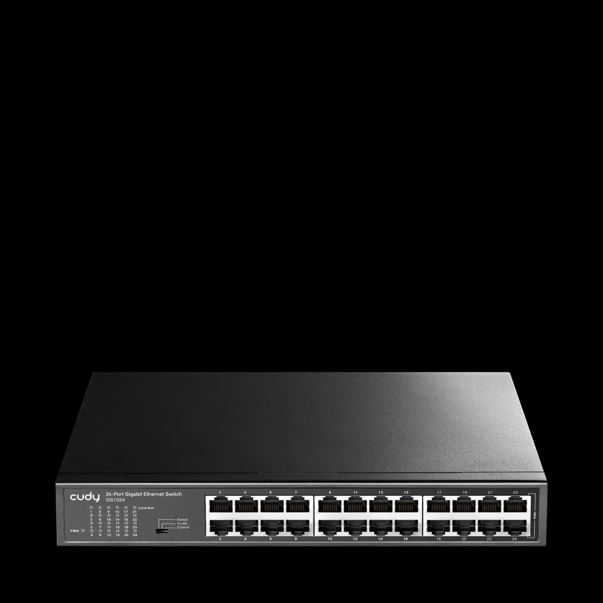 Сетевой коммутатор CUDY GS1024 24-Port Gigabit Rackmount Light Managed Switch 24 Gigabit RJ45 Ports, 1U Rack-mountable, Power Saving, Plug and Play, Managed/VLAN/Extend working mode DIP switch, Local management via WEB GUI