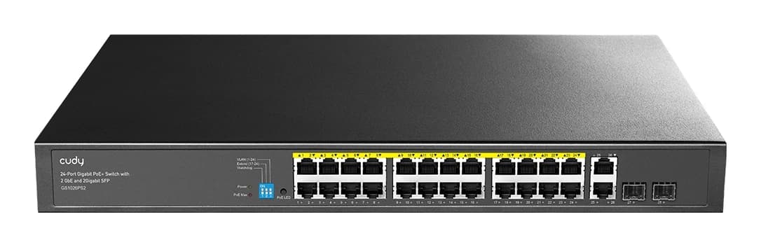 Коммутатор Cudy GS1026PS2 (24 порта PoE, 280 Вт PoE)