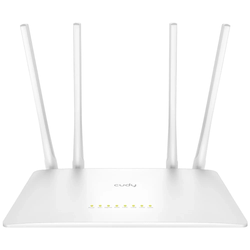 Wi-Fi роутер Cudy WR1200 (AC1200, 4 антенны, MU-MIMO) белый