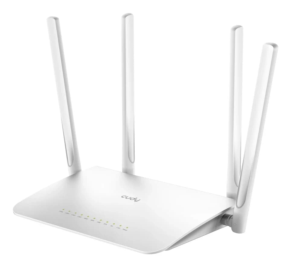 Беспроводной маршрутизатор Wi-Fi CUDY WR1300 AC1200 Gigabit Mesh режимы Router/Mesh/Repeater/WISP/Access Point, Dual-Band, 867Mb/s 5GHz+300Mb/s 2.4GHz, 5xLAN 1Gbp/s, 4 антенны x5dBi