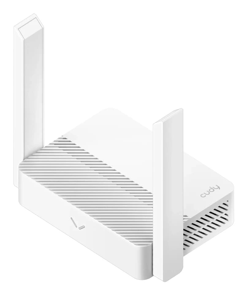 Беспроводной маршрутизатор Wi-Fi CUDY WR300 N300 режимы AP/RE/WISP/Mesh Satellite, 2.4GHz, 4xLAN 10/100 Mbp/s, 2 антенны, 2x2MIMO, IPTV