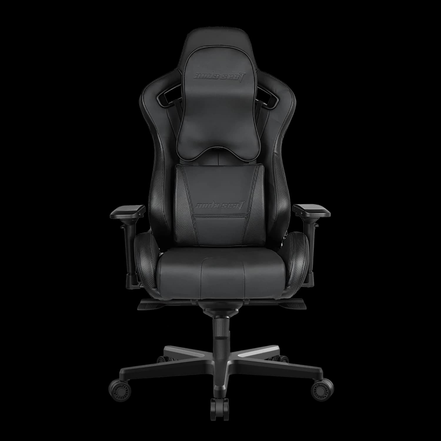 Gaming Chair AD12XL-DARK-B-PV/C-B02 AndaSeat DARK KNIGHT XL BLACK 4D Armrest 65mm wheels PVC Leather