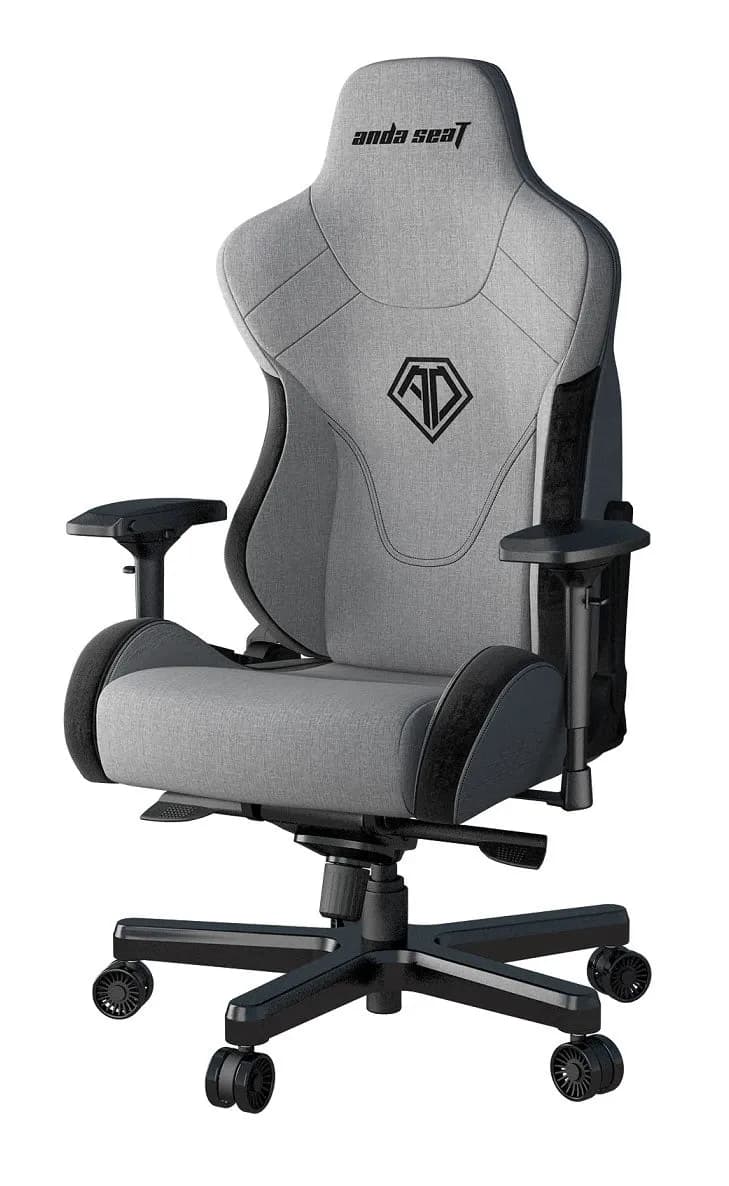 Gaming Chair AD12XLLA-01-GB AndaSeat T-Pro II Premium GRAY&BLACK 4D Armrest 65mm wheels Fabric