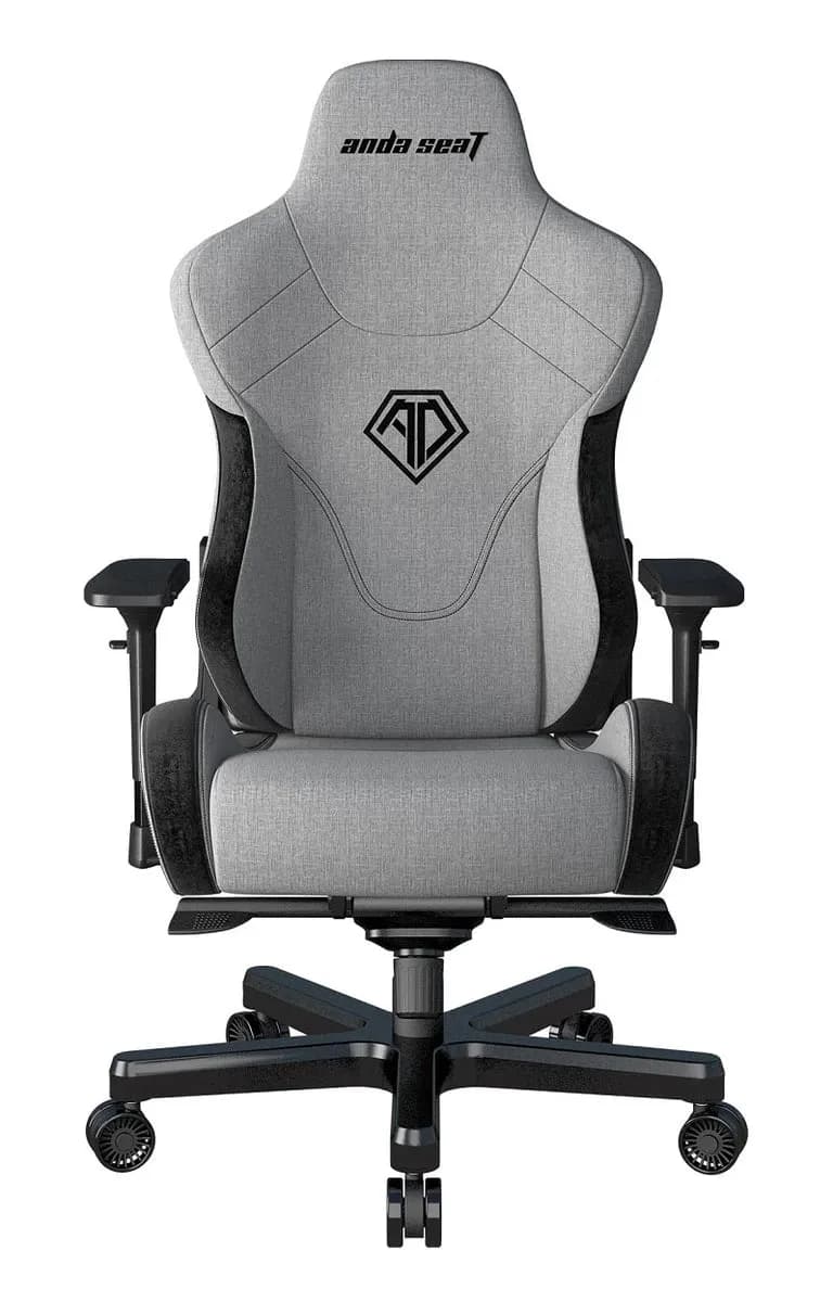 Gaming Chair AD12XLLA-01-GB AndaSeat T-Pro II Premium GRAY&BLACK 4D Armrest 65mm wheels Fabric