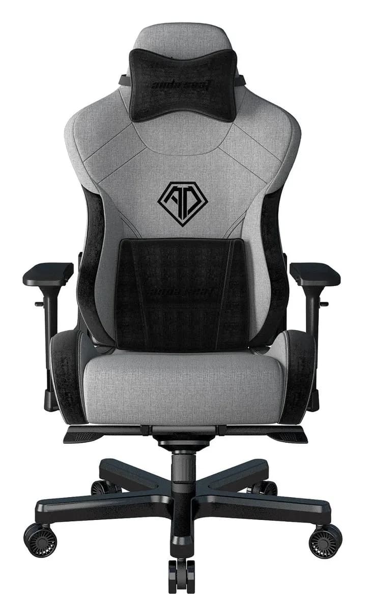 Gaming Chair AD12XLLA-01-GB AndaSeat T-Pro II Premium GRAY&BLACK 4D Armrest 65mm wheels Fabric