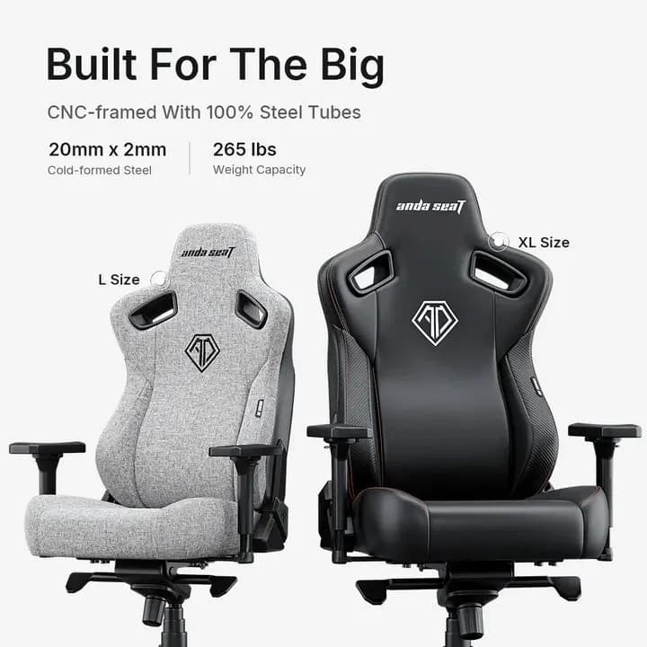 Gaming Chair AD12YDC-L-01-E-PV/C AndaSeat Kaiser 3 L BLUE 4D Armrest 65mm wheels PVC Leather