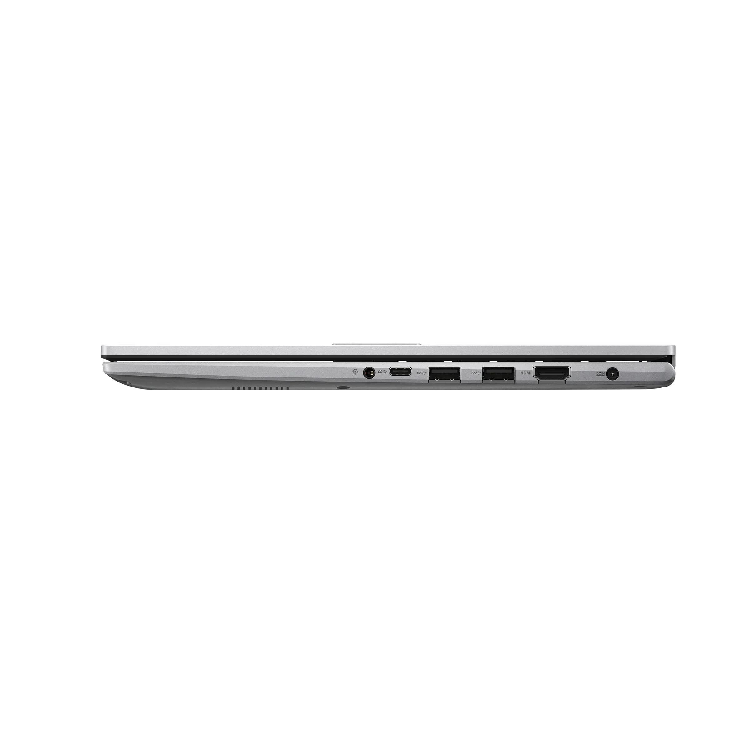 Ноутбук ASUS Vivobook F1504VA-WS51, Intel Core i5-1334U(up to 4.6GHz), 24GB DDR4, 256GB SSD NVMe M.2, 15.6" FHD IPS, Intel Iris Xe Graphics, Антимикробное покрытие и угол открытия 180° WF BT HDMI Type-C WIN11, ENG-RUS, серебро