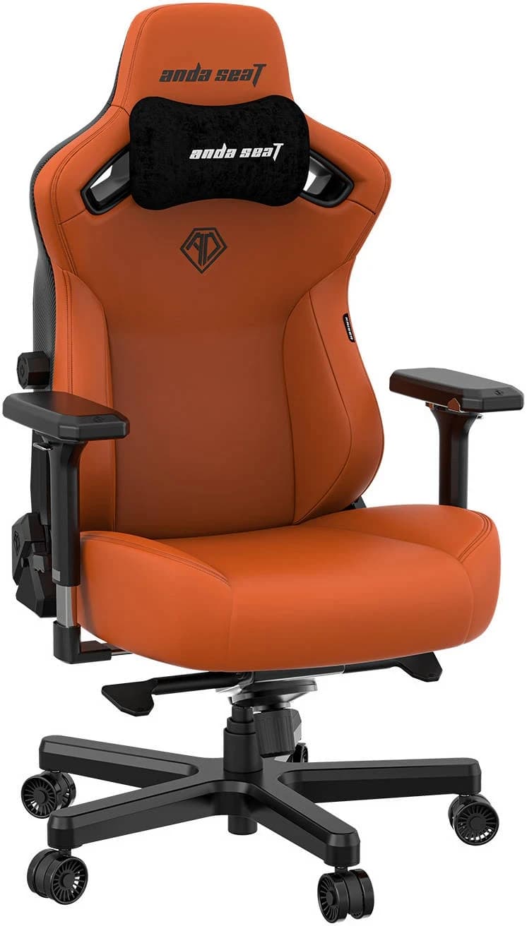 Gaming Chair AD12YDC-XL-01-O-PV/C AndaSeat Kaiser 3 XL ORANGE 4D Armrest 65mm wheels PVC Leather