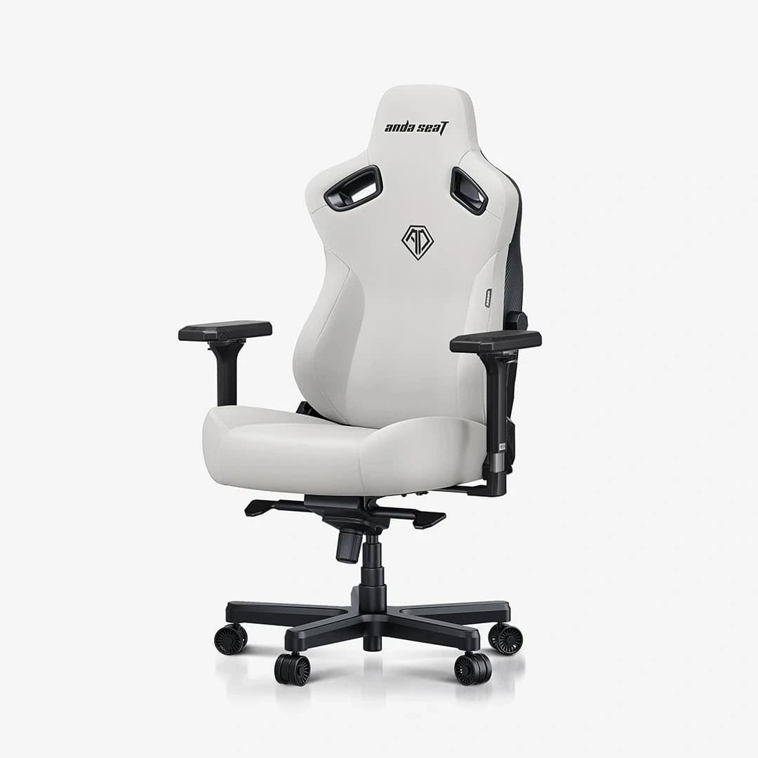 Gaming Chair AD12YDC-XL-01-W-PV/C AndaSeat Kaiser 3 XL WHITE 4D Armrest 65mm wheels PVC Leather