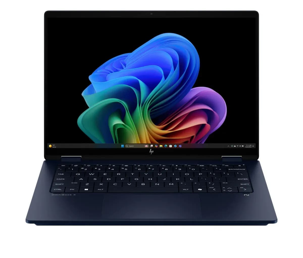 Ноутбук HP OmniBook X Flip Copilot+PC, Ultra 5-226V (up to 4.50Ghz), 16GB LPDDR5X, 256GB SSD NVMe M.2, Intel Arc 130V GPU (8GB), 14”2K(1920X1200)IPS Touch, Bcklit WiFi BT W11H, ENG, темно-синий [B5UJ1UA#ABA]