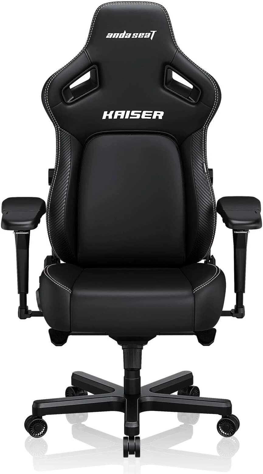 Gaming Chair AD12YDDC-L-20-B-PV/C AndaSeat Kaiser 4 L BLACK 5D Armrest 65mm wheels PVC Leather