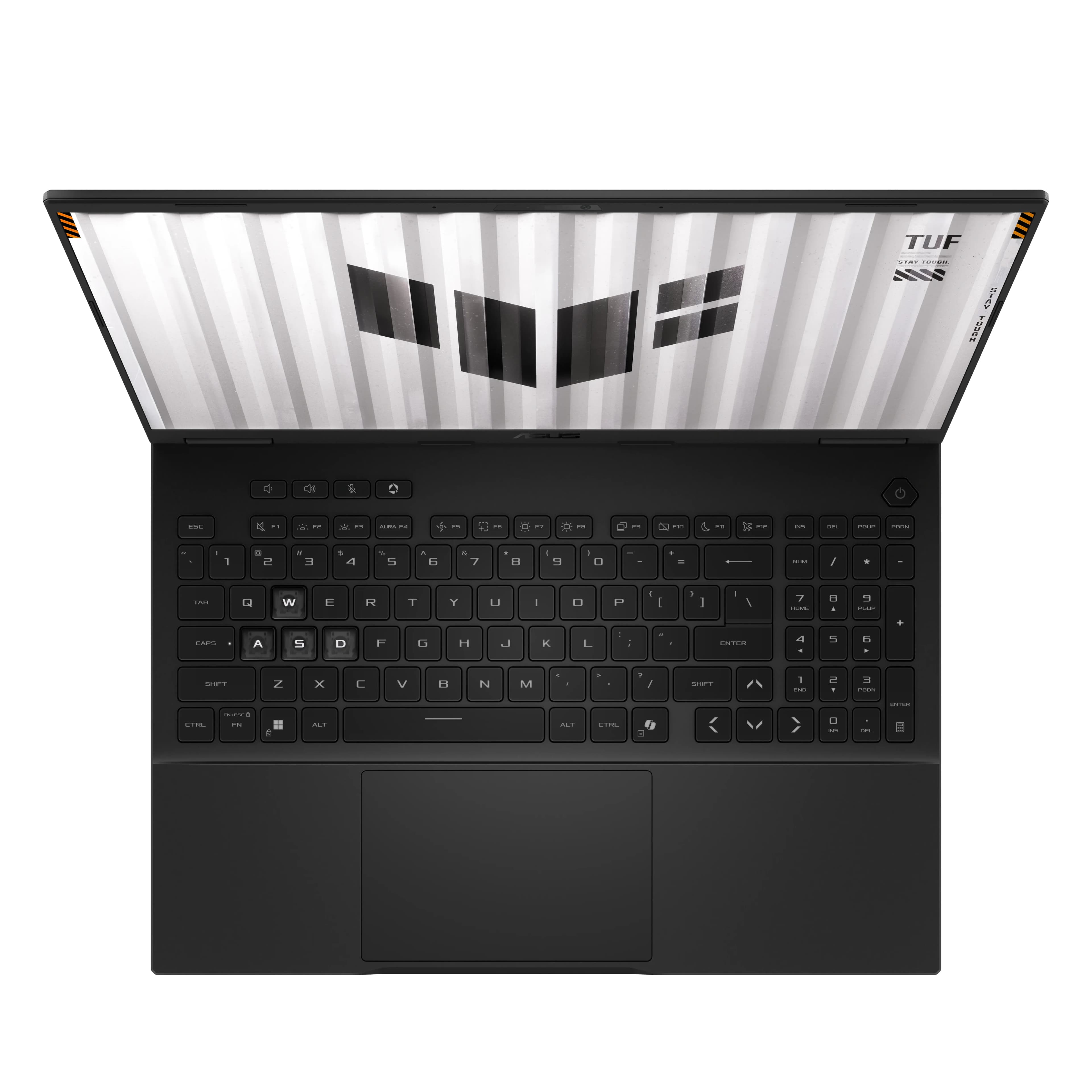 Ноутбук ASUS TUF F16 FX608JMR-RV037, Intel i7-14650HX (16 ядер/24 потока up to 5.2Ghz), 16GB DDR5, 1TB SSD m2 NVMe, RTX5060 8GB GDDR7, 16.0" WUXGA IPS 165Hz, Type-C HDMI Thunderbolt LAN WF BT DOS, клав с подсв ENG-RUS, темно серый