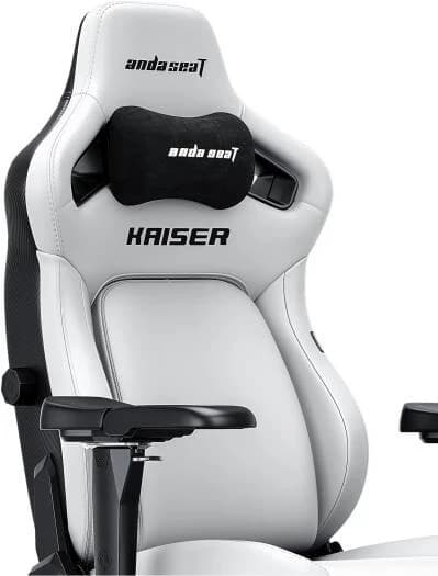 Gaming Chair AD12YDDC-L-20-W-PV/C AndaSeat Kaiser 4 L WHITE 5D Armrest 65mm wheels PVC Leather