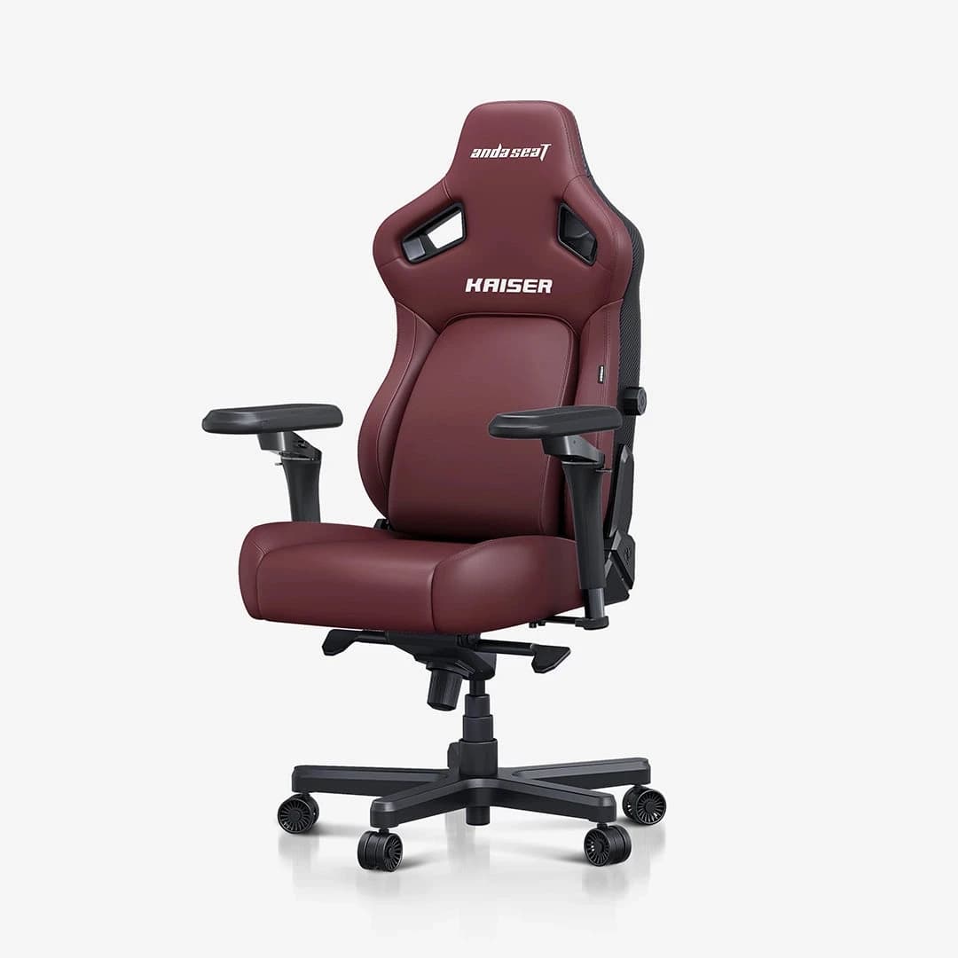 Gaming Chair AD12YDDC-L-20-A-PV/C AndaSeat Kaiser 4 L MAROON 5D Armrest 65mm wheels PVC Leather