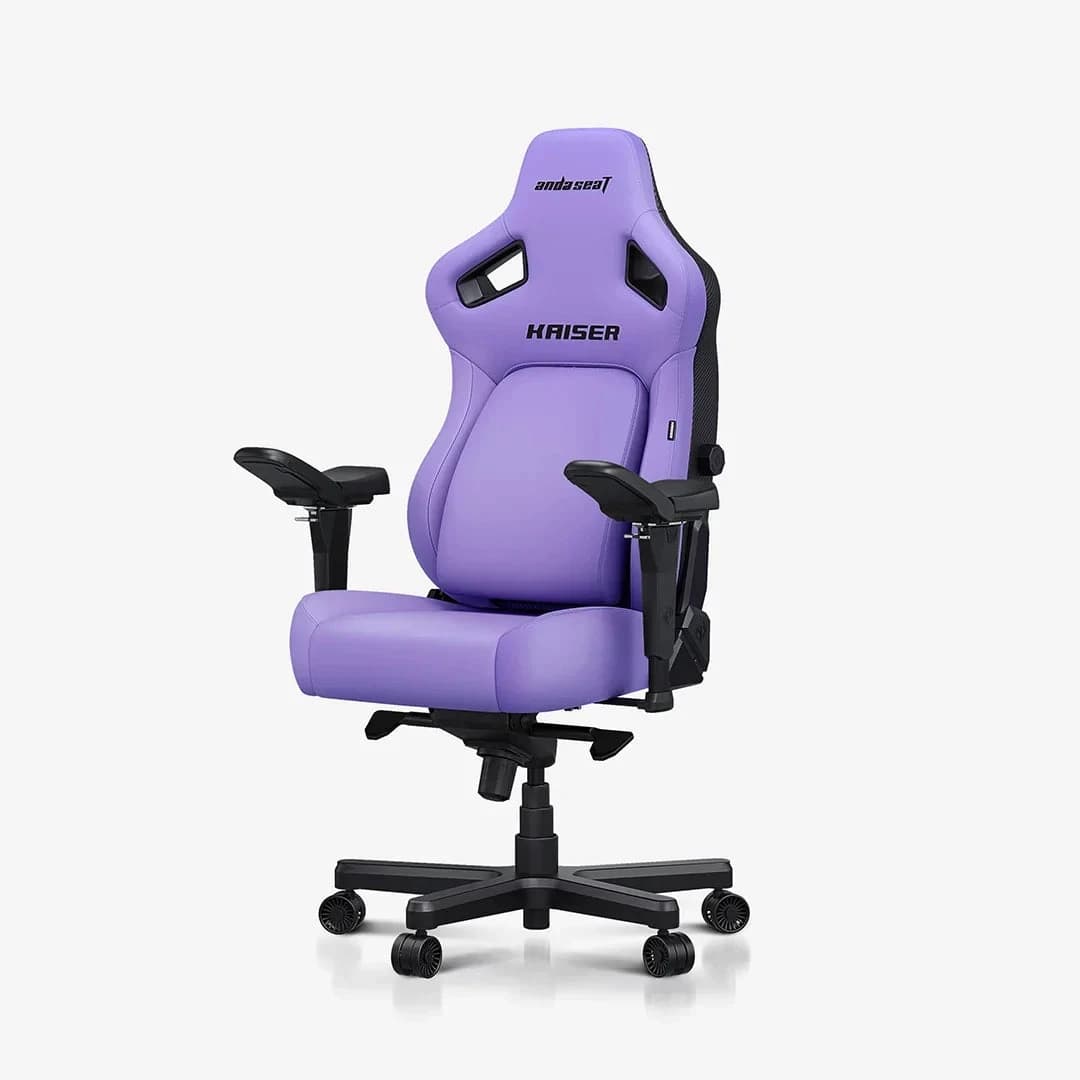 Gaming Chair AD12YDDC-XLL-20-V-PV/C AndaSeat Kaiser 4 XL PURPLE 5D Armrest 65mm wheels PVC Leather