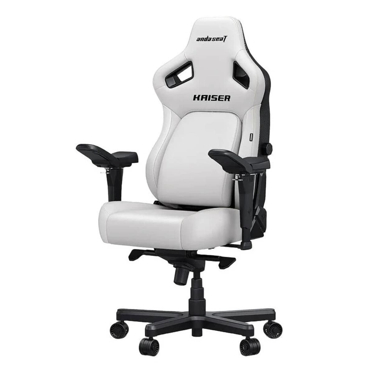 Gaming Chair AD12YDDC-XLL-20-W-PV/C AndaSeat Kaiser 4 XL WHITE 5D Armrest 65mm wheels PVC Leather