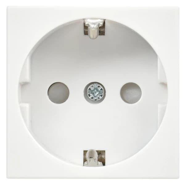 CKK-40D-RSZB2-K01-K IEK Розетка 2Р+ с защитным шторками, 16А/250В размер лицевой панели; 45:45мм, белый