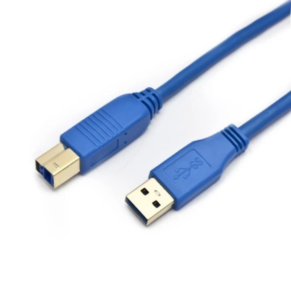 Кабель SHIP US001-1.5B (USB 3.0 Hi-Speed, A-B, 1.5 м) голубой
