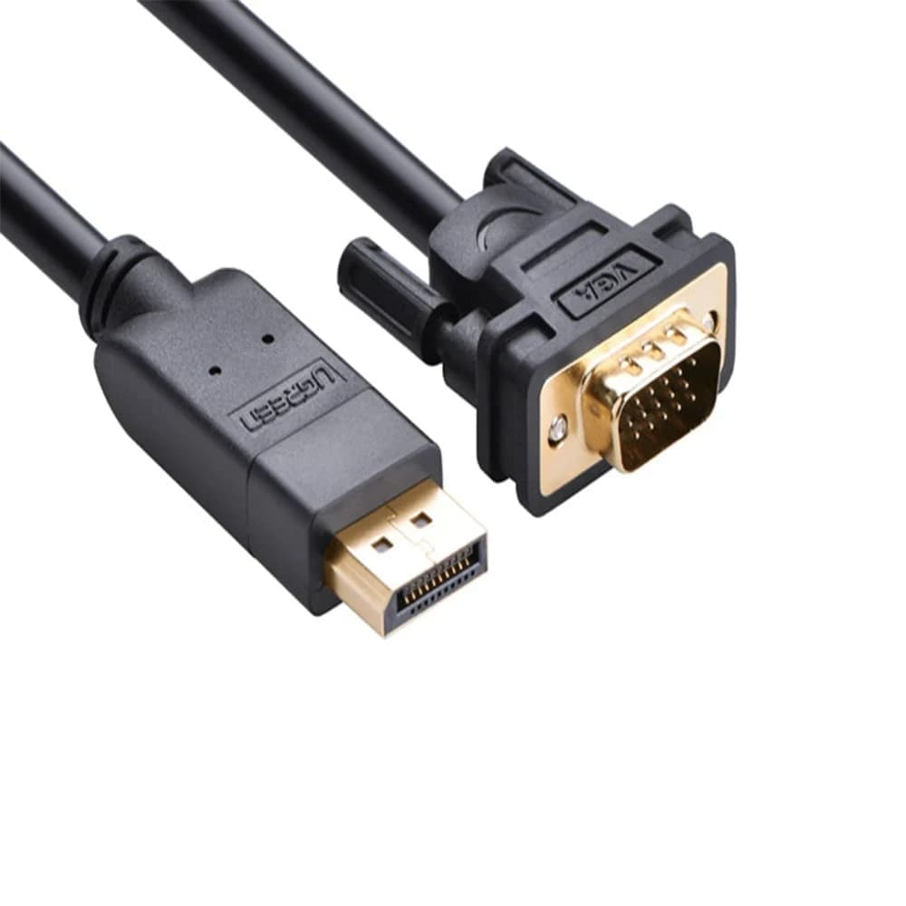 Интерфейсный кабель 10247 UGREEN DP Male to VGA Male Cable 1.5m (Black)