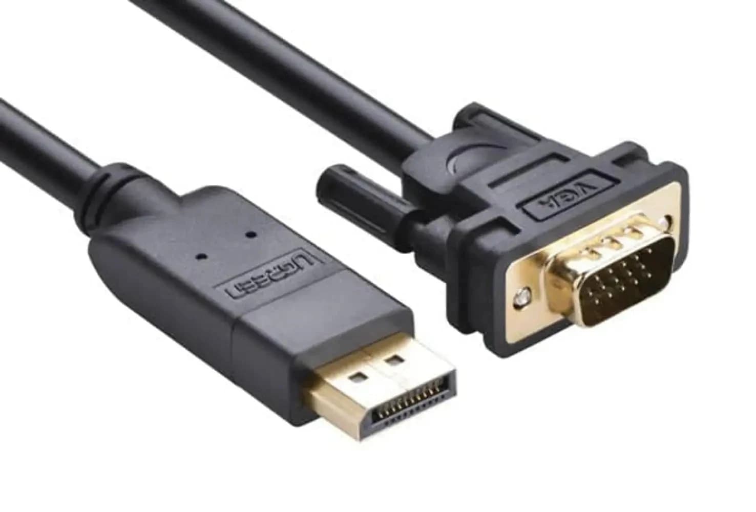 Интерфейсный кабель 10247 UGREEN DP Male to VGA Male Cable 1.5m (Black)