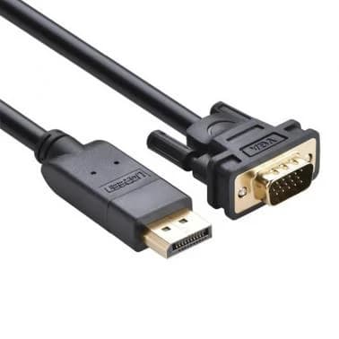 Интерфейсный кабель 10247 UGREEN DP Male to VGA Male Cable 1.5m (Black)
