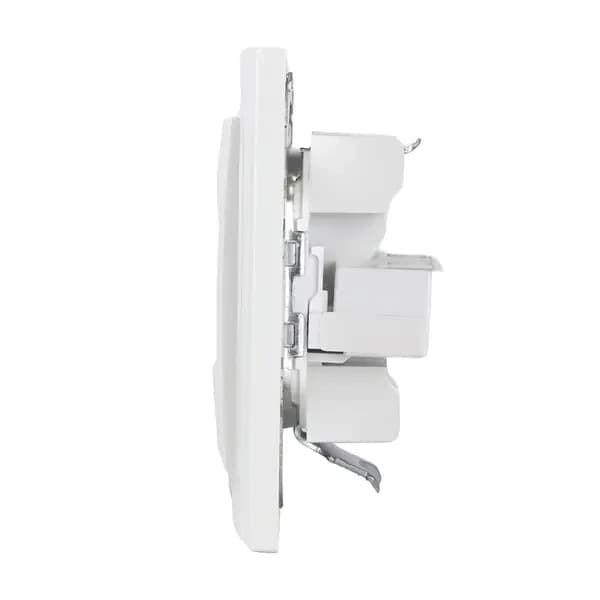 Минск Розетка RJ-45+Phone СП белая EKF Basic