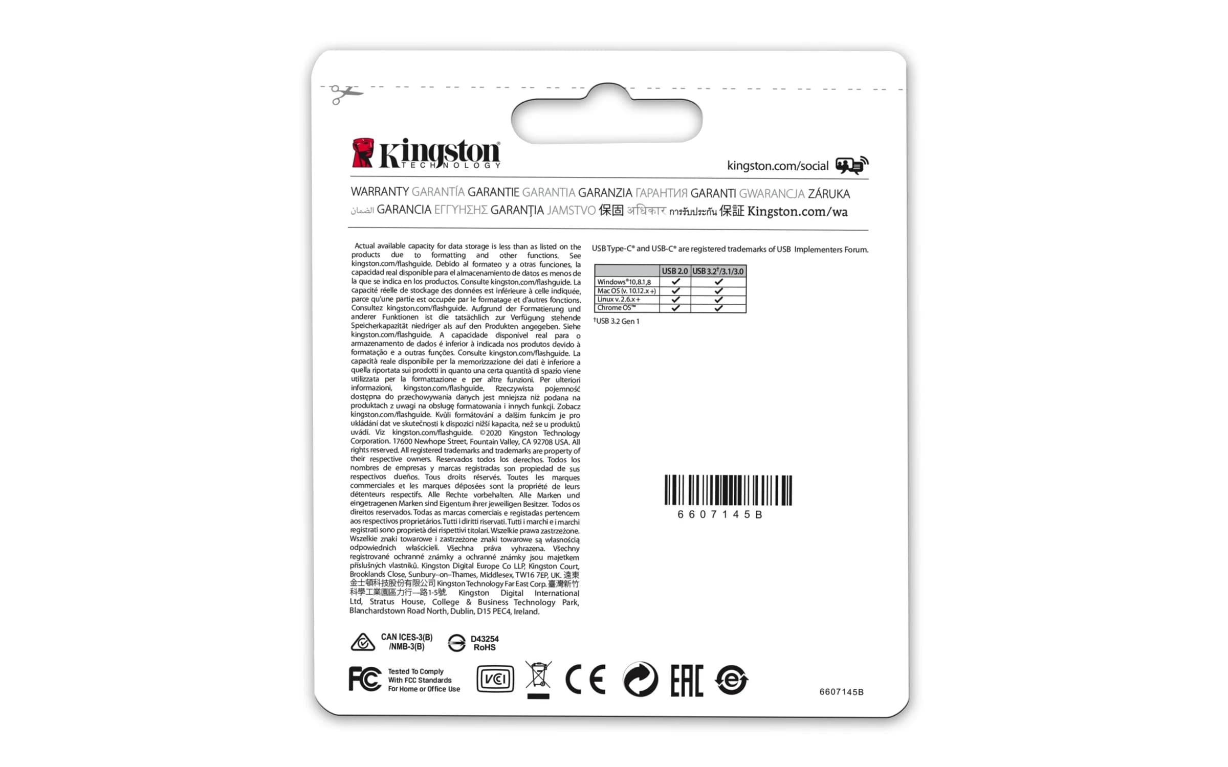Накопитель на флеш памяти 128GB USB 3.2 + Type-C KINGSTON [DTDUO3CG3/128GB]