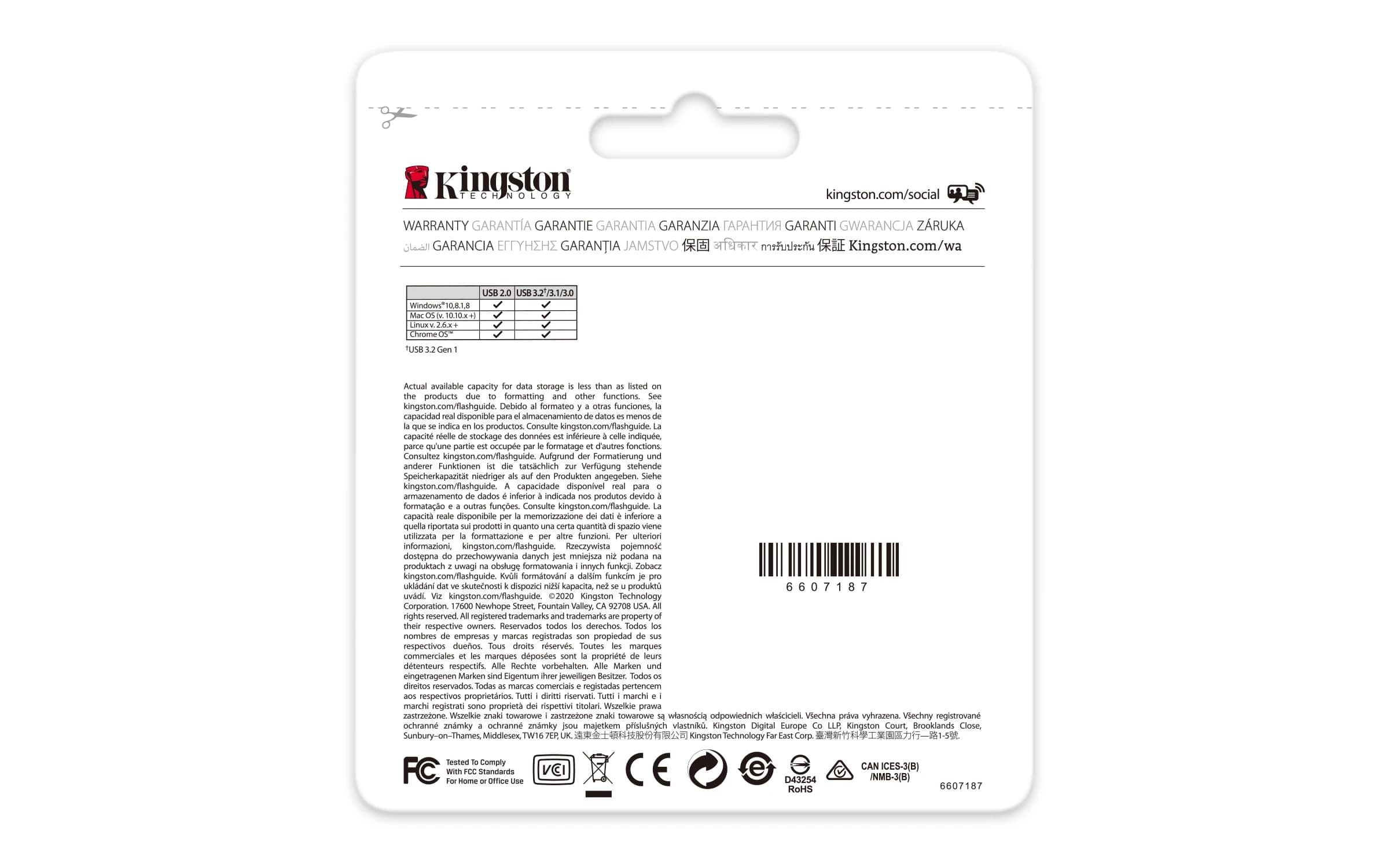 Накопитель на флеш памяти 64GB USB 3.2 Gen1 Kingston DataTraveler Kyson Серебро [DTKN/64GB]
