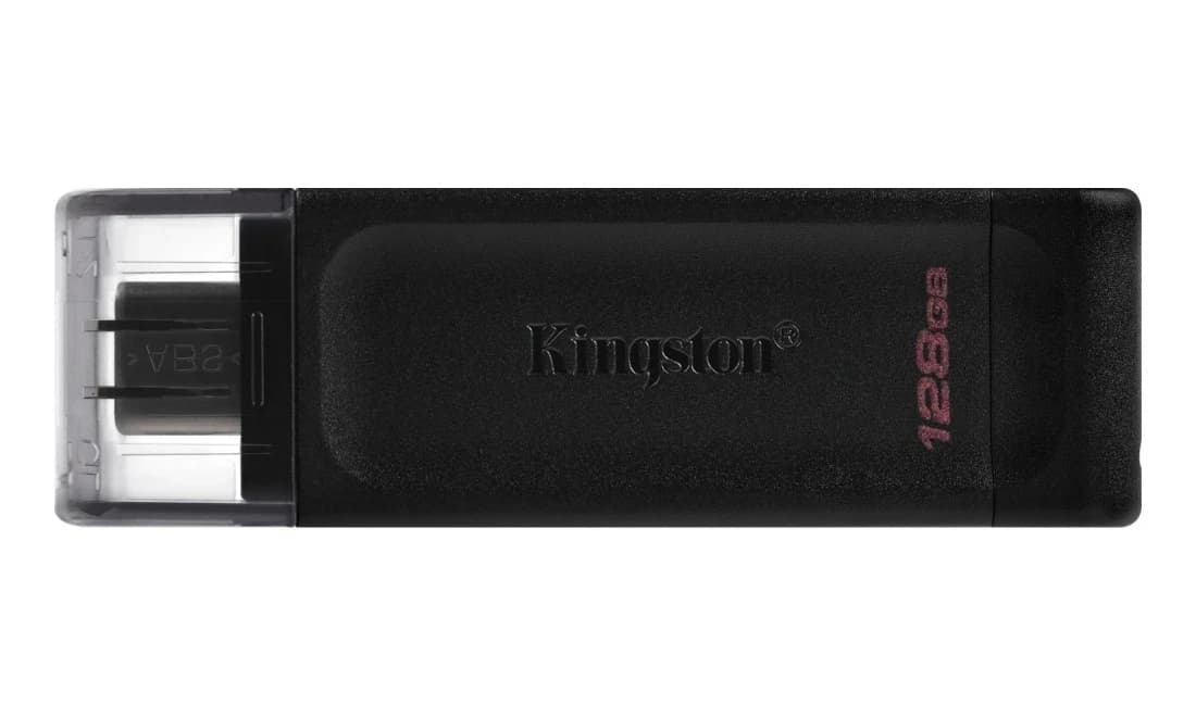 Накопитель на флеш памяти 128GB USB-C 3.2 Kingston Data Traveler 70 [DT70/128]