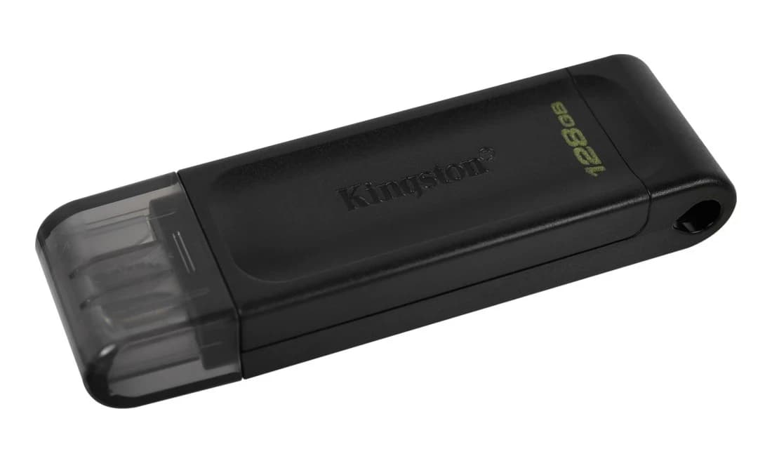Накопитель на флеш памяти 128GB USB-C 3.2 Kingston Data Traveler 70 [DT70/128]