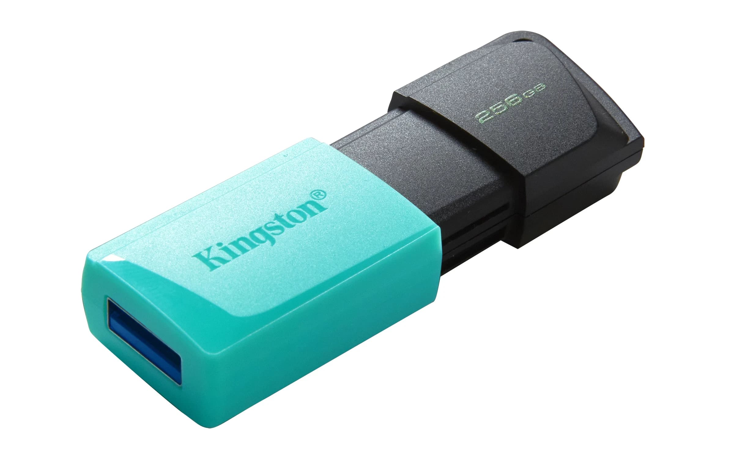 Накопитель на флеш памяти 256GB USB 3.2 Gen1 Kingston DataTraveler Exodia М Бирюзовый-Черный [DTXM/256GB]