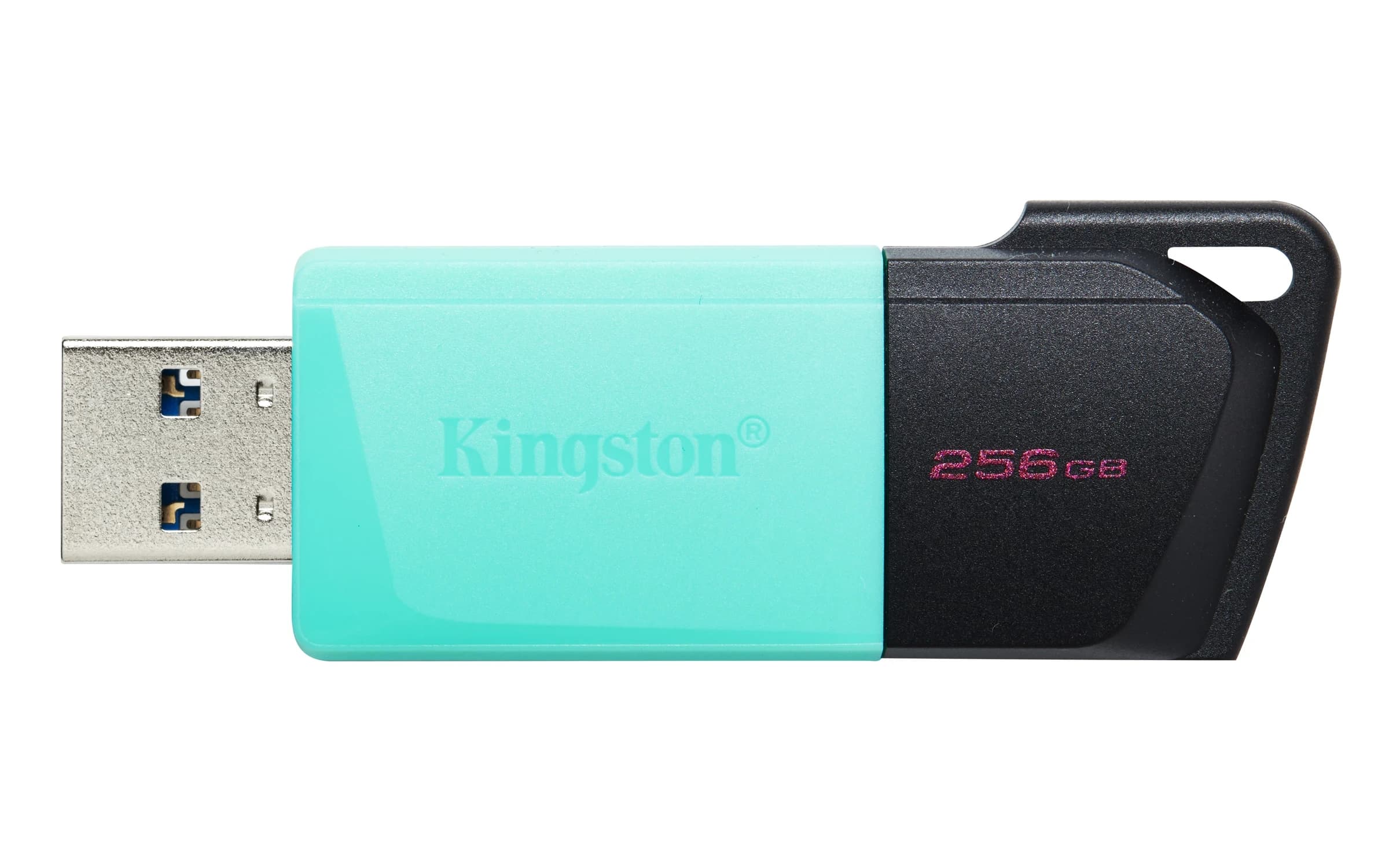 Накопитель на флеш памяти 256GB USB 3.2 Gen1 Kingston DataTraveler Exodia М Бирюзовый-Черный [DTXM/256GB]