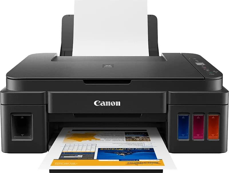 МФУ Canon PIXMA G2410 цветное струйное (принтер, копир, планшетный сканер), A4, 8,8 изобр./мин. (A4), чернила GI-490, СНПЧ, подача 100 листов, скан 19 сек/А4, ЖК-экран 1,2", USB 2.0 [2313C009AA]