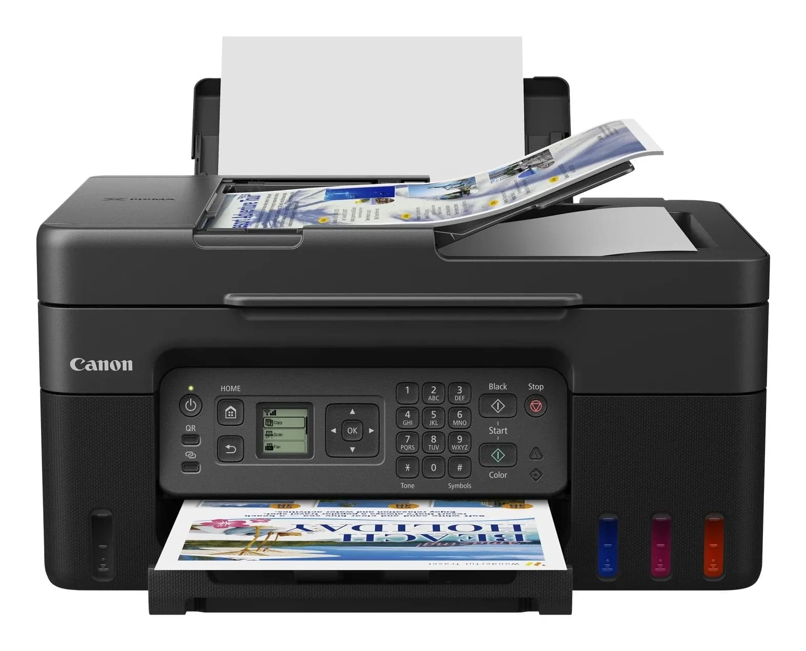 МФУ Canon PIXMA G4470 цветное струйное (принтер, копир, планшетный сканер), A4, скорость печати 11/6 ppm, чернила GI-41, подача 35 листов, ЖК-экран 1,3", USB 2.0, Wi-Fi [5807C009AA] КЗ