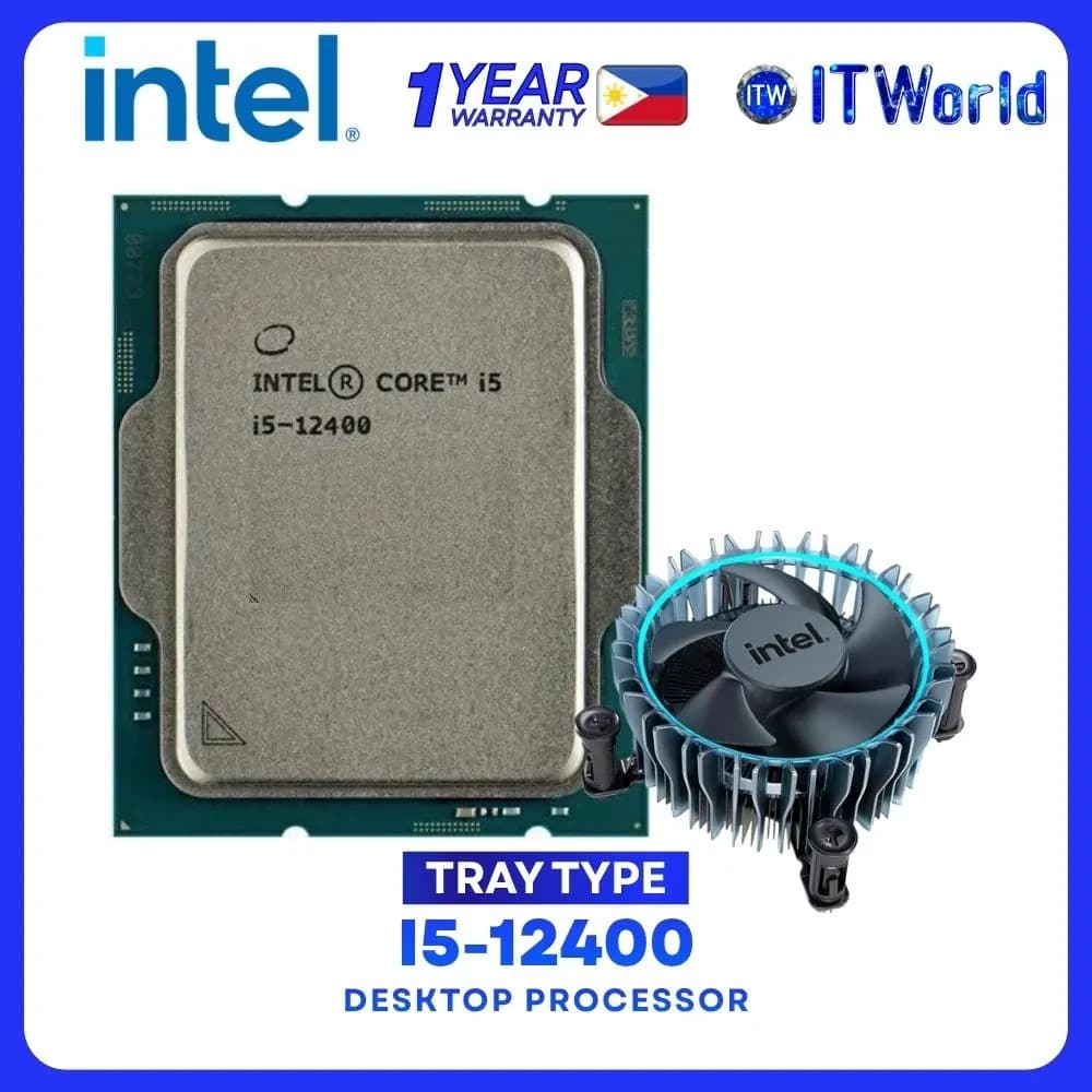 Процессор Intel Core i5-12400, LGA1700, 2.5-4.4GHz,18MB Cache L3,EMT64,6 Cores+12 Threads,Tray,Alder Lake