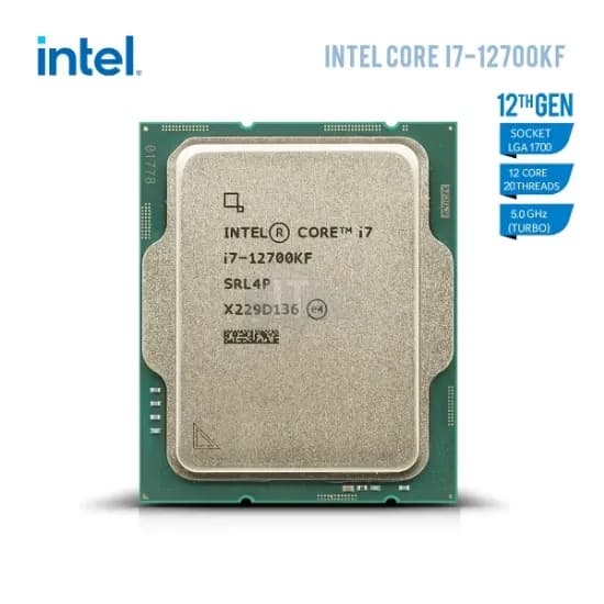Процессор Intel Core i7-12700KF, LGA1700, 2.70-5.00GHz,25MB Cache L3,EMT64,12 Cores+20 Threads, No VGA, Tray, Alder Lake