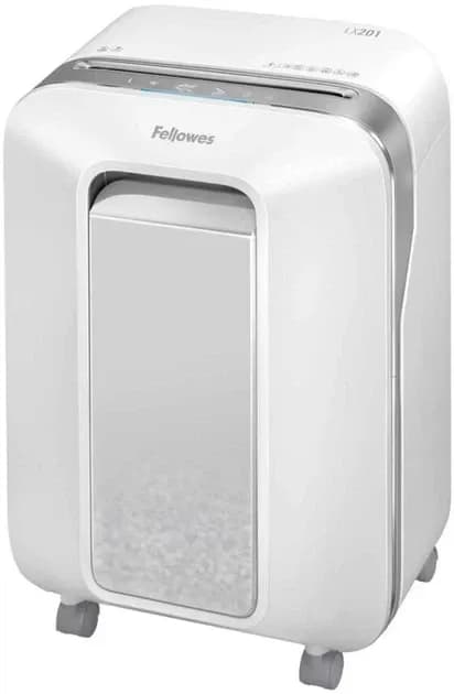 Шредер Fellowes, Powershred 15C, Уровень секретности P-4, Фрагмент 4х40мм., Подача: 15 лист., Емкость корзины 19 л., Safety Lock, Белый