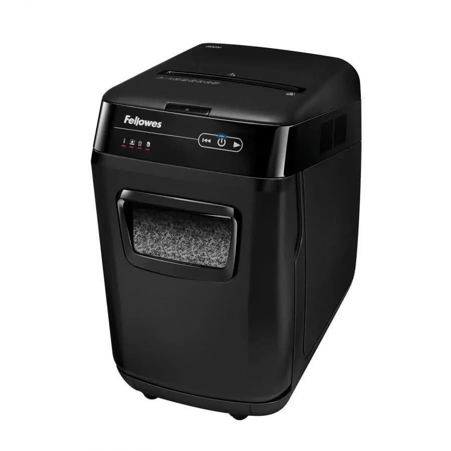 Шредер Fellowes, Powershred 15C, Уровень секретности P-4, Фрагмент 4х40мм., Подача: 15 лист., Емкость корзины 19 л., Safety Lock, Белый