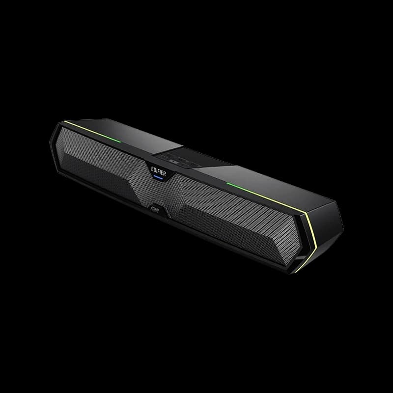 Беспроводная колонка Edifier MG300, 2.5W + 2.5W, 52mm drivers, ≥ 85dB (A), Bluetooth v5.3, USB-A 5V, USB-A Soundcard, RGB, 80Hz-20000Hz, 485mmx70mmx80mm, 0.9kg, черный