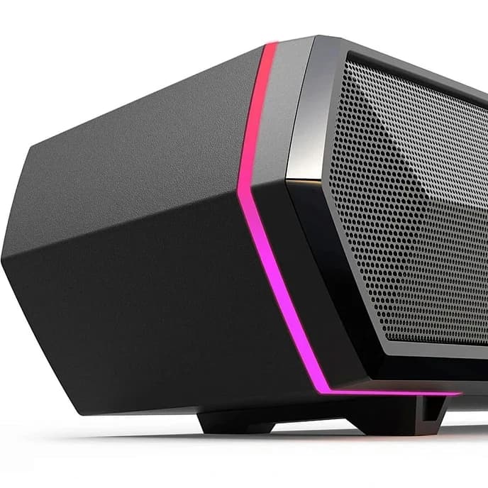 Беспроводная колонка Edifier MG300, 2.5W + 2.5W, 52mm drivers, ≥ 85dB (A), Bluetooth v5.3, USB-A 5V, USB-A Soundcard, RGB, 80Hz-20000Hz, 485mmx70mmx80mm, 0.9kg, черный