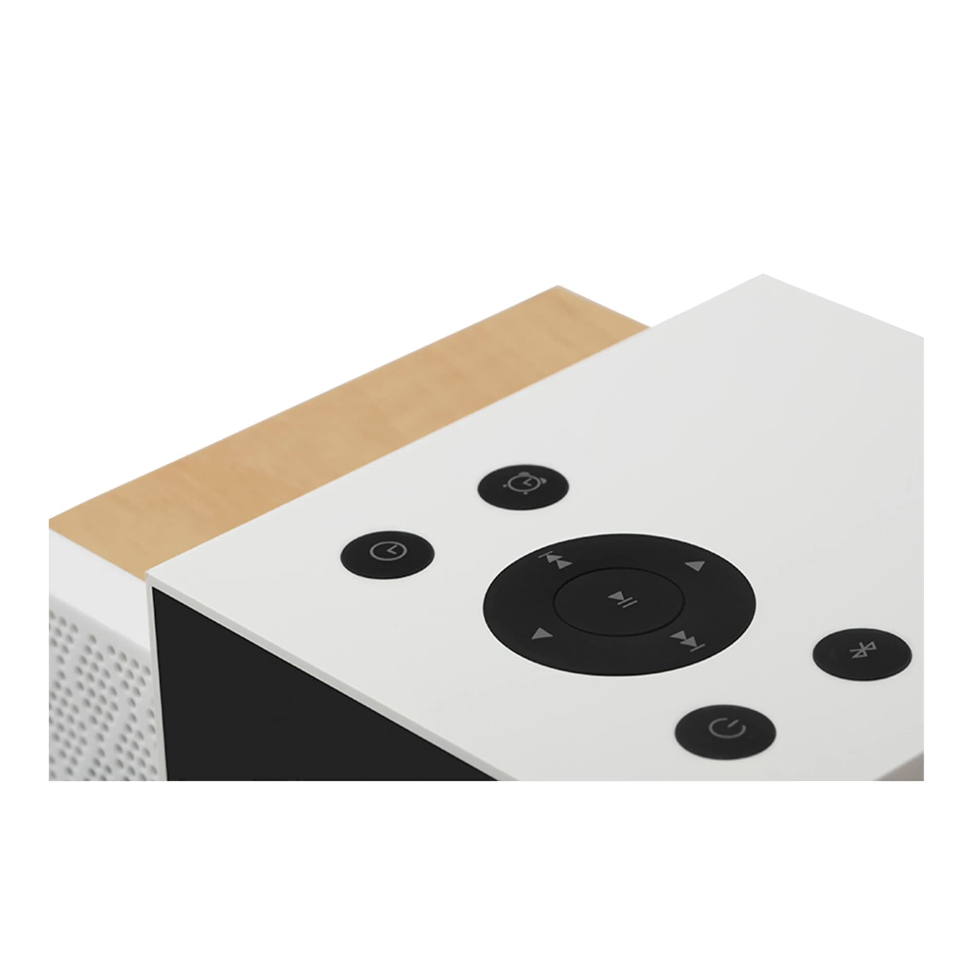 Беспроводная колонка Edifier MP260, wooden enclosure, 4W+4W+12W Subwoofer, L/R: 1.75 inch, SW: 2.75 inch, ≥ 80dB(A), Bluetooth v5.0, часы, будильник, AUX, USB , 2500mAh, 7 часов звучания, 53Hz-18000Hz, 192.5mm×113mm×115mm, 1.5kg, белый