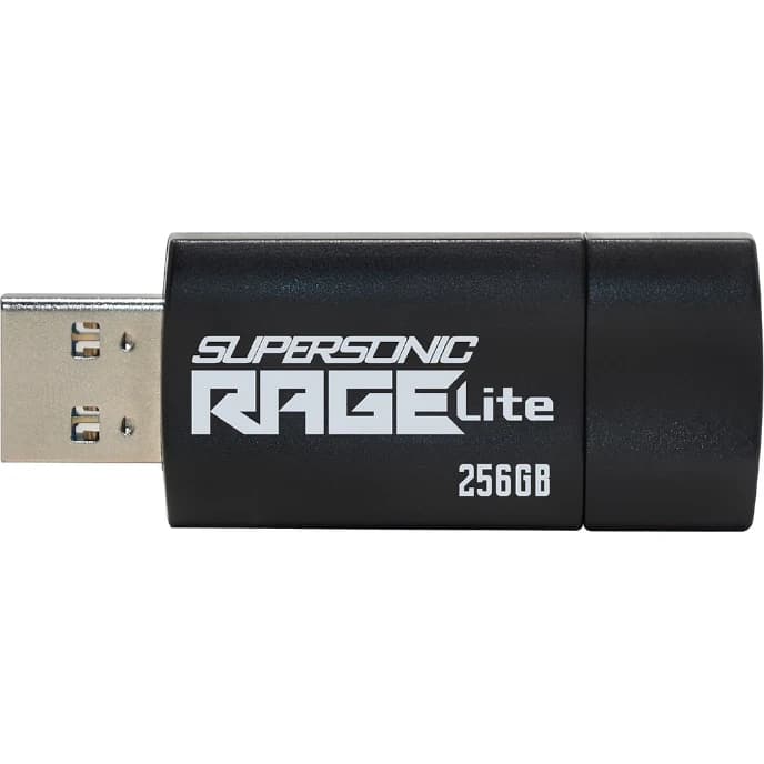 PEN DRIVE 256GB USB 3.2 PATRIOT RAGE LITE BLACK