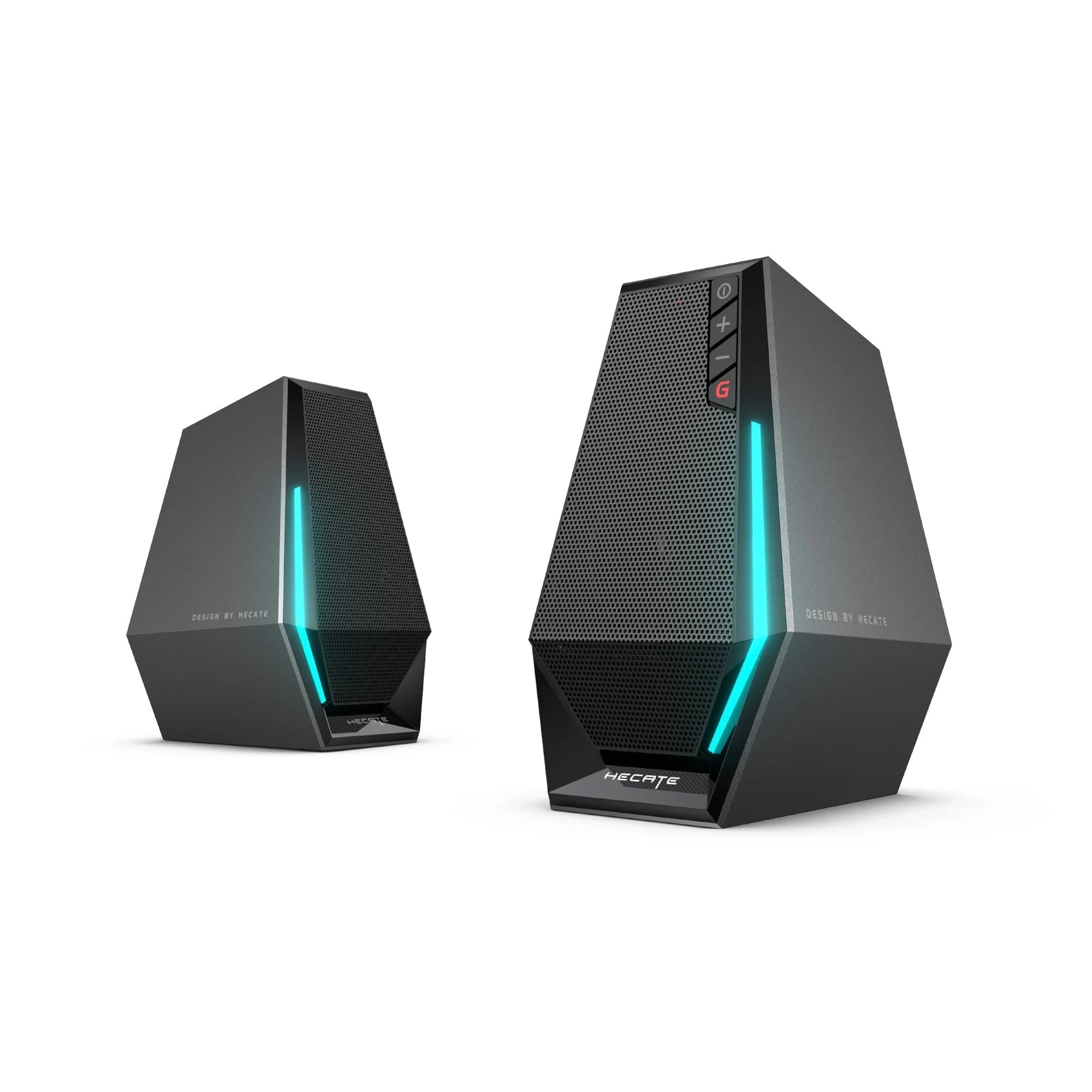 Звуковая система Edifier G1500, Desktop Gaming Speakers Pro 2.0, 93Hz - 20kHz, 80dB (A), 2.5W+2.5W, Bluetooth v5.3/ AUX / USB, 1.5m, Черный