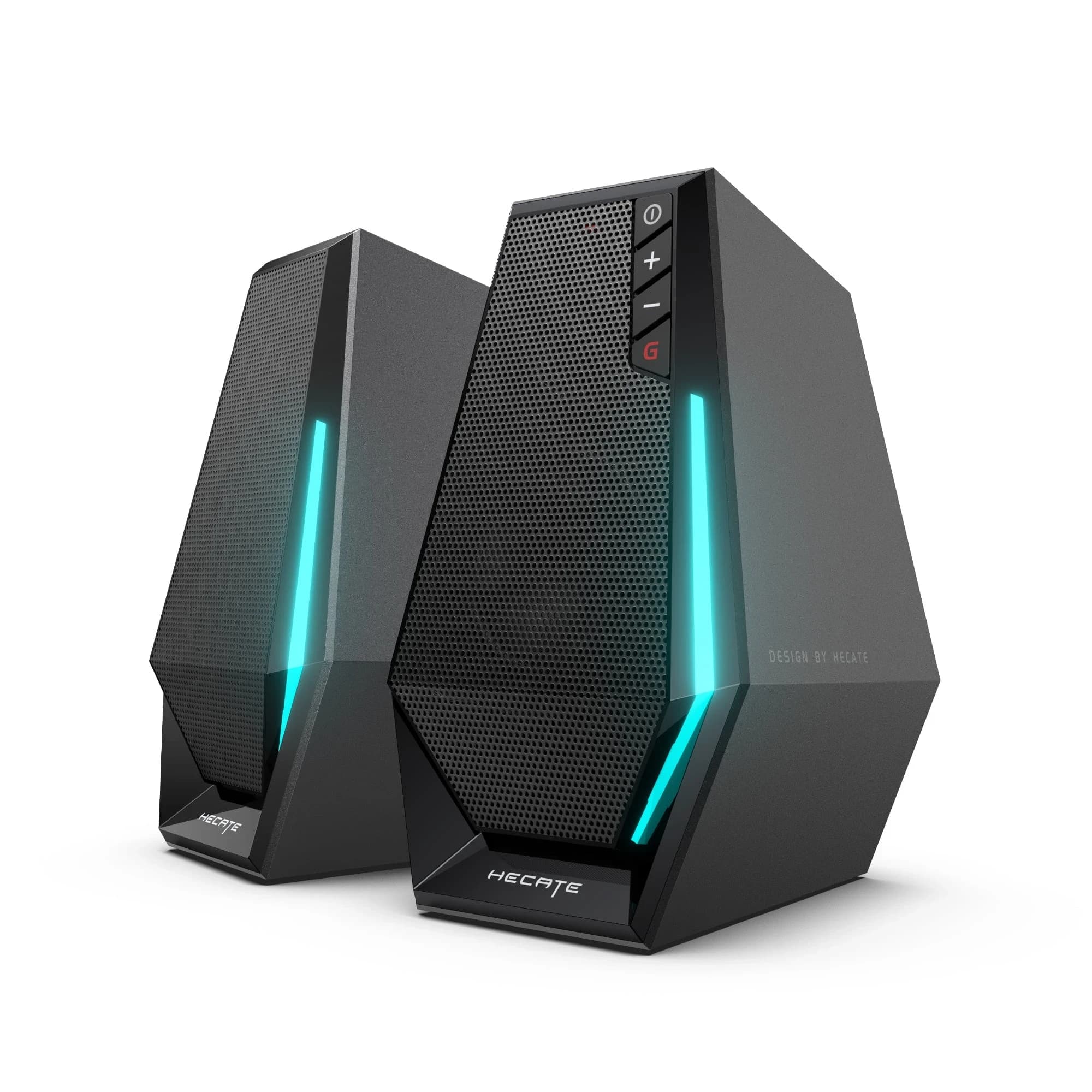 Звуковая система Edifier G1500, Desktop Gaming Speakers Pro 2.0, 93Hz - 20kHz, 80dB (A), 2.5W+2.5W, Bluetooth v5.3/ AUX / USB, 1.5m, Черный