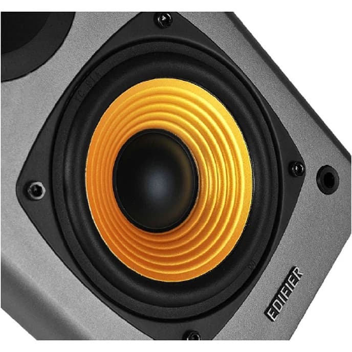 Звуковая система Edifier R1000T4, ≥85dB(A), 75Hz - 18000Hz, Dual RCA Inp, RMS 24W(12W+12W) ON ), 4" (Mid-range and bass)+0.5"(Treble), МДФ, black