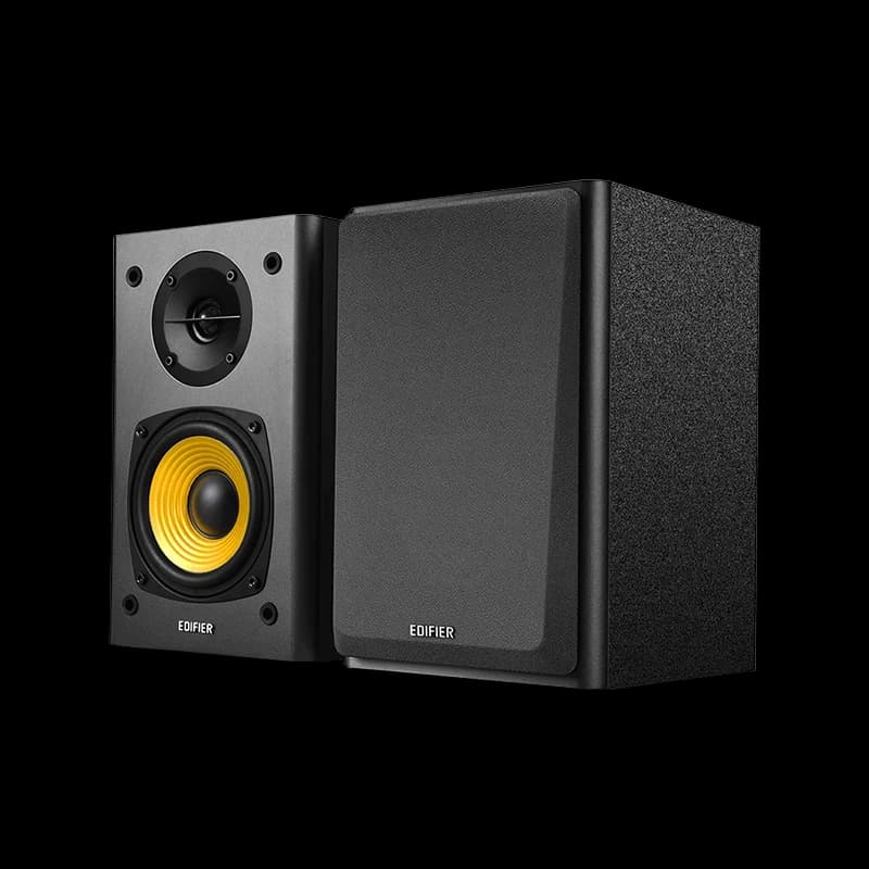 Звуковая система Edifier R1000T4, ≥85dB(A), 75Hz - 18000Hz, Dual RCA Inp, RMS 24W(12W+12W) ON ), 4" (Mid-range and bass)+0.5"(Treble), МДФ, black
