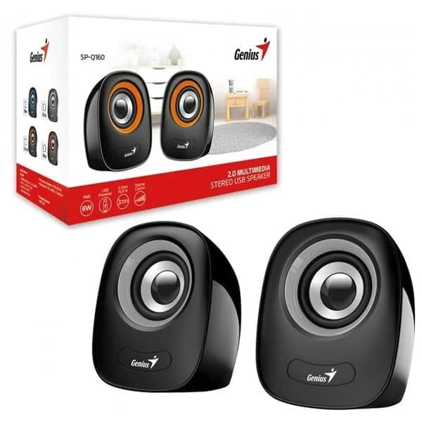 Акустическая система Genius SP-Q160 (2.0, 6 Вт, USB) тёмно-серый