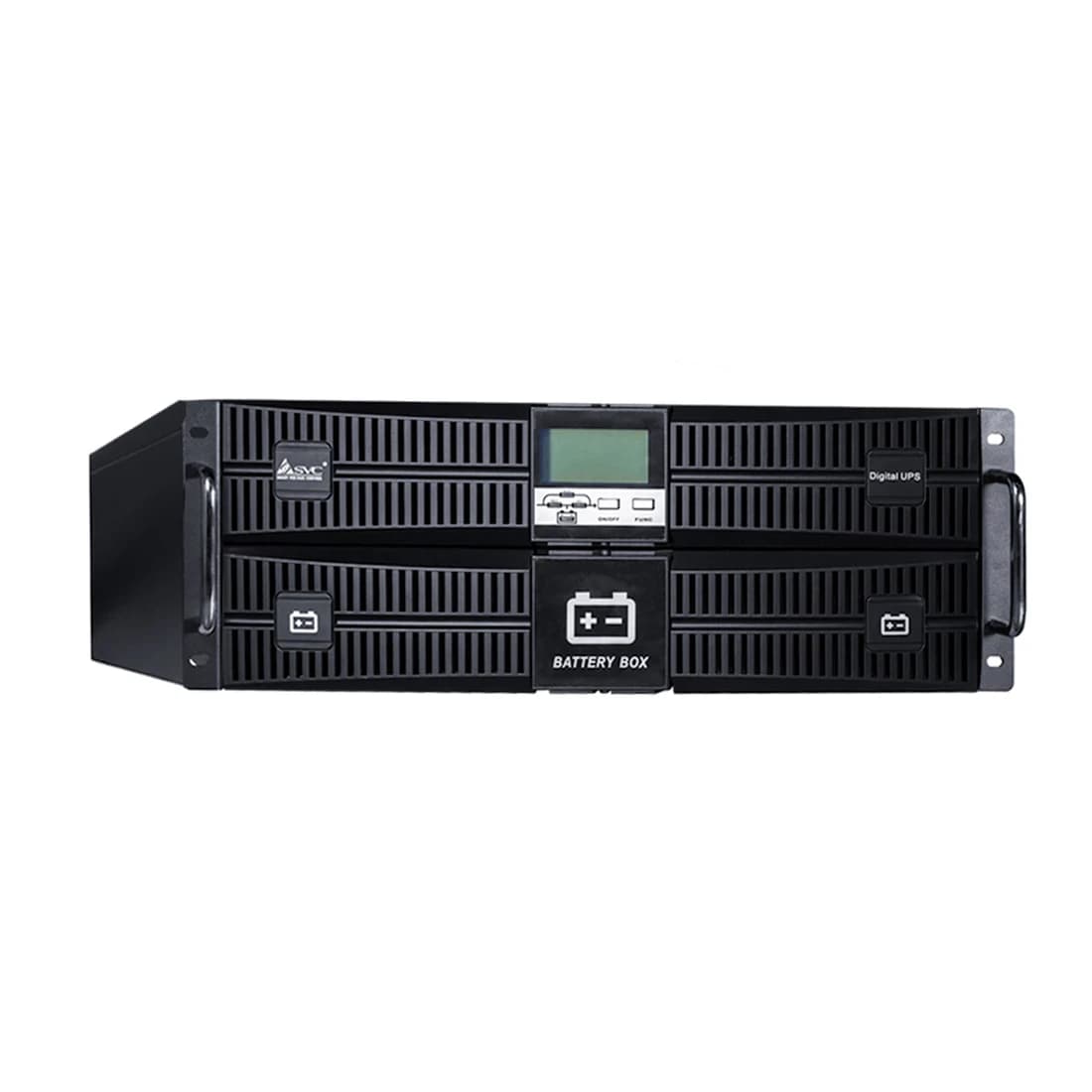 ИБП SVC RT-6KL-LCD (6 кВА/6 кВт, On-Line, стоечный 19") чёрный